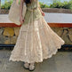 Retro Vacation Style Crocheted Hollow Beige Maxi Skirt - EX-STOCK CANADA