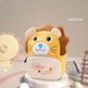 Children's backpack with lion design and 'Little Lion' text on a neutral background