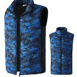 LoClimb Men's Camouflage USB Heated Vest Sleeveless Jacket for Hiking Skiing - EX-STOCK CANADA
