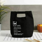 Canvas Lunch Bag Thermal Insulated Lunch Bag
