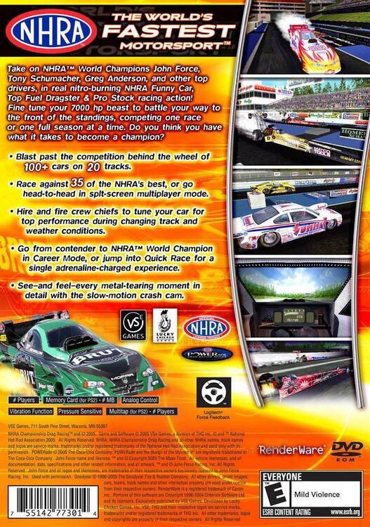 Course de dragsters championnat NHRA 