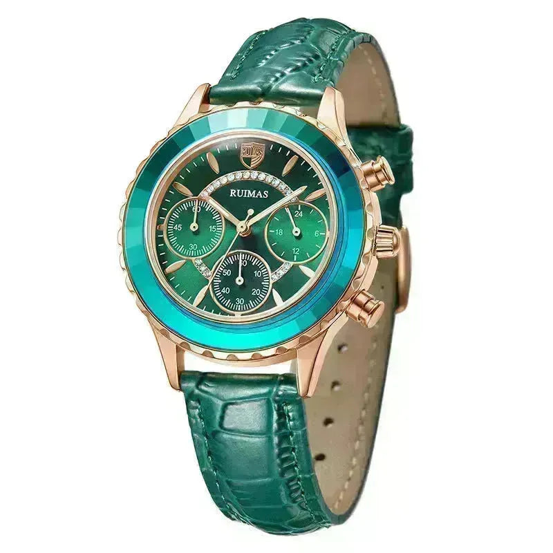 Leather Waterproof quartz watch