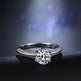 Six-claw paved with diamond luxury ring EX-STOCK Canada 
