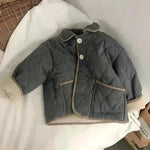 Coat Girls' Cashmere Cotton-padded Coat Lapel Warm Coat - EX-STOCK CANADA