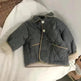 Coat Girls' Cashmere Cotton-padded Coat Lapel Warm Coat - EX-STOCK CANADA