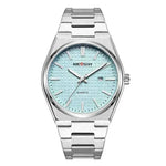Reloj de cuarzo de cinturón de acero de moda de moda para hombres nuevos relojes luminosos impermeables