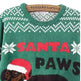 Green christmas Santa Paws Couple Pullover sweater - EX-STOCK CANADA