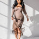 Chic Long Sleeve Tassel Fringed Bodycon Dress - EX-STOCK Canada