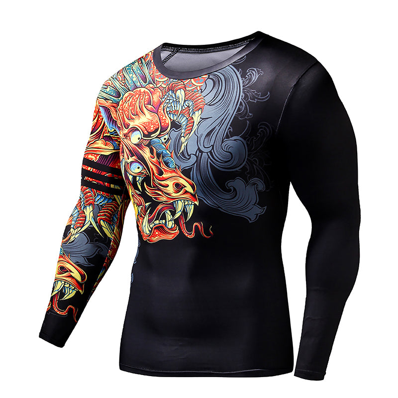 Flaming Dragon BJJ Rash Guard 