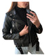 Slim Slim Winter Leather Jacket Motorcycle Jacket | EX-STOCK product gallery photo 2