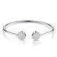 Moissanite Minimalist Platinum Bracelet – S925 Silver & GRA Certified
