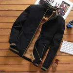 Hombres Trabajo Plain Strip Up Capucha de invierno con capucha
