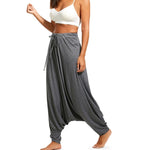 Women's Cotton-Blend Balloon Harem Pants — product view 9 of 10 | EX-STOCK