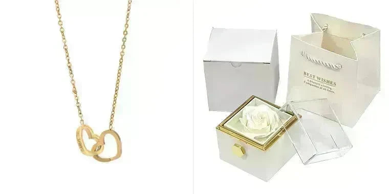 Rotating Soap Flower Rose Gift Box Creative Rotating Rose Jewelry Packaging Box Valentine's Day Gift For Women - EX-STOCK CANADA