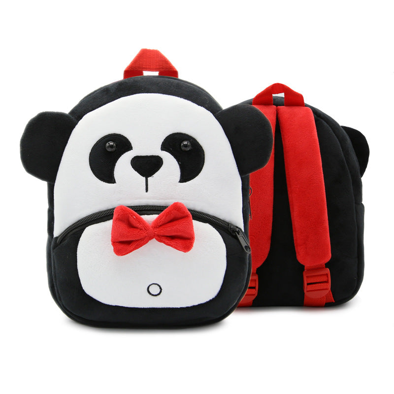 Cartoon Panda Plush Backpack for Kids – Cute Soft Children's School Bag