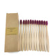 Eco friendly 12 Bamboo toothbrushes - EX-STOCK CANADA