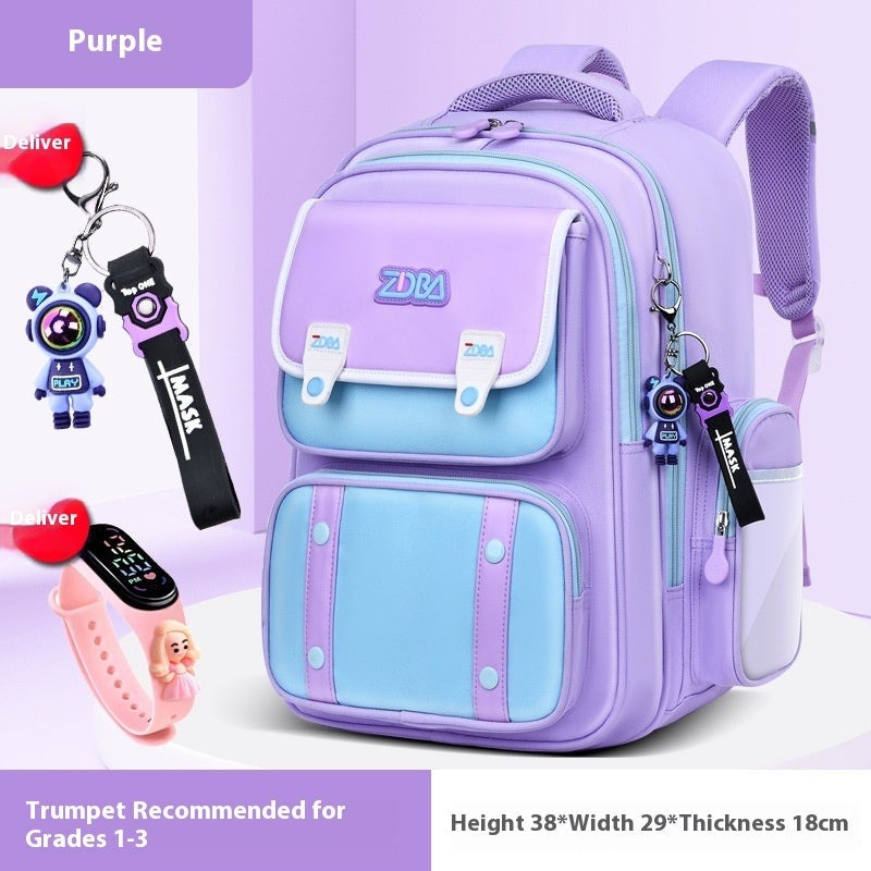 Schoolbag Boy Elementary School Students Three Four To Six Grade EX-STOCK