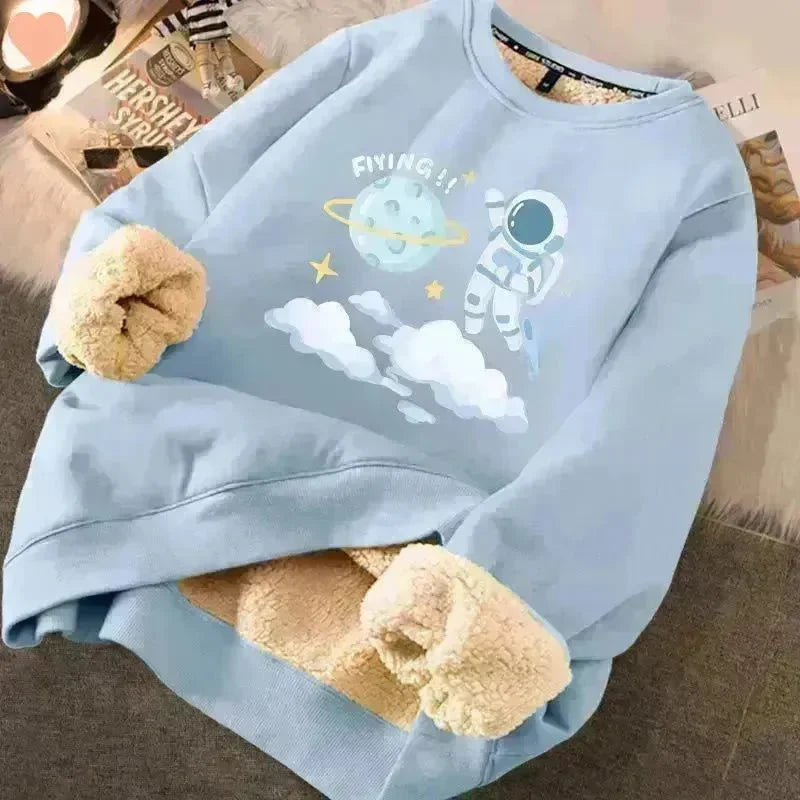 Autumn Winter Fleece-lined thick sweatshirt Pullover top for men - EX-STOCK CANADA