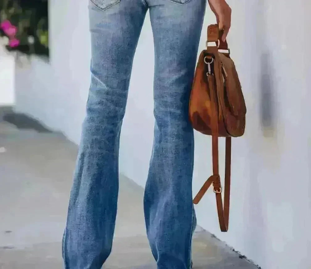 High-rise stretch bootcut jeans - EX-STOCK CANADA