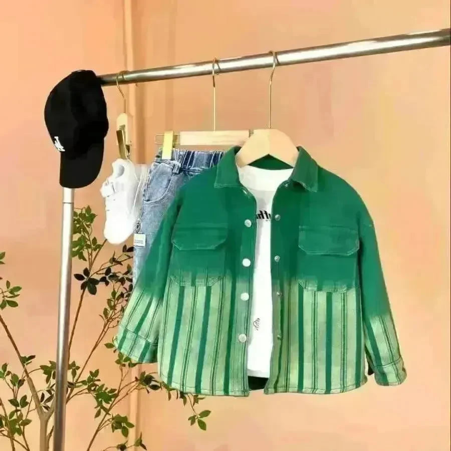 Fashionable And Personalized Boy's Spring Denim Jacket - EX-STOCK CANADA