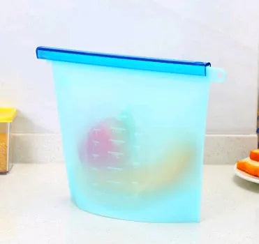 Reusable Silicone food storage bag vacuum sealed bag - EX-STOCK CANADA