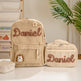 Kids Corduroy Backpack & Lunch Bag Set – Handmade Chunky Yarn, 7 Colour Combos