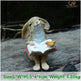 Creative Decorations Cute Bunny Resin Ornaments - EX-STOCK CANADA