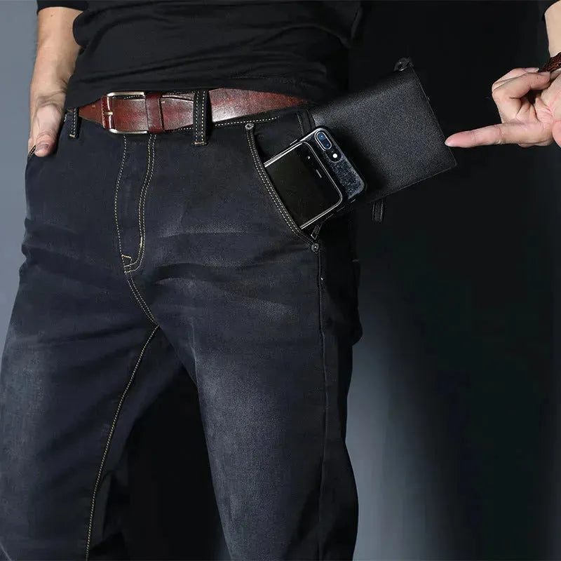 Men's denim jeans straight fitted pants - EX-STOCK CANADA