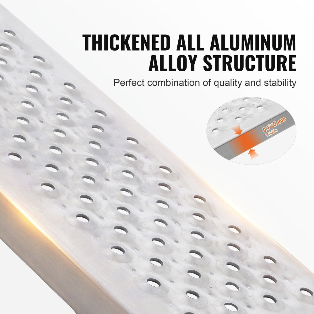 47.2 X 8.5 Aluminum Ramps 880 LBS Capacity Loading Ramps 2PCS EX-STOCK