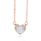 Romantic Heart Necklace Copper Zircon Pendant Necklace for women - EX-STOCK CANADA