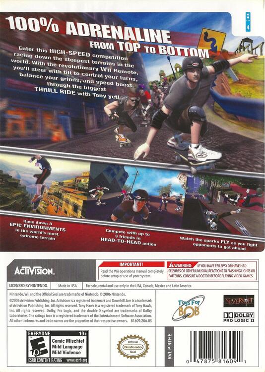 Tony Hawk's Downhill Jam 