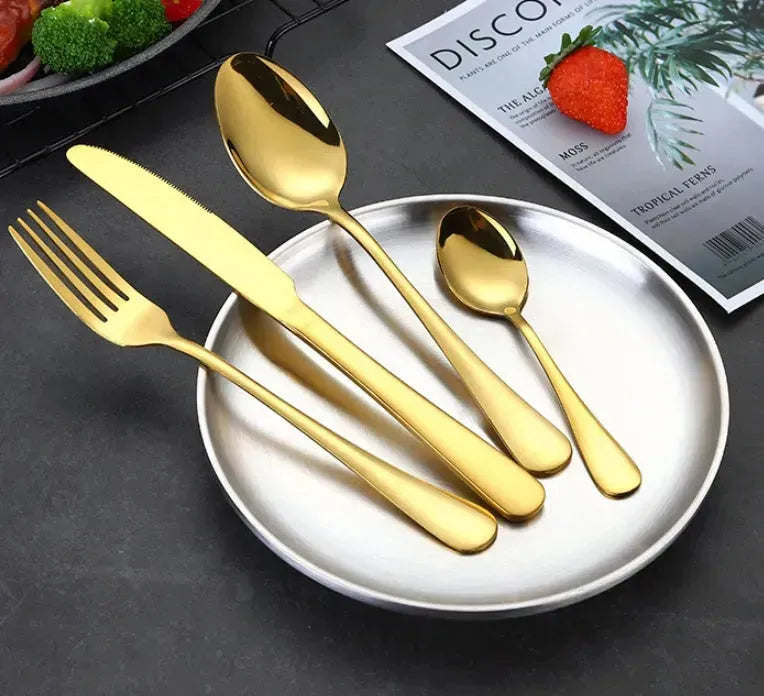 High-end tableware 24 piece set Cool Matching flatware - EX-STOCK CANADA