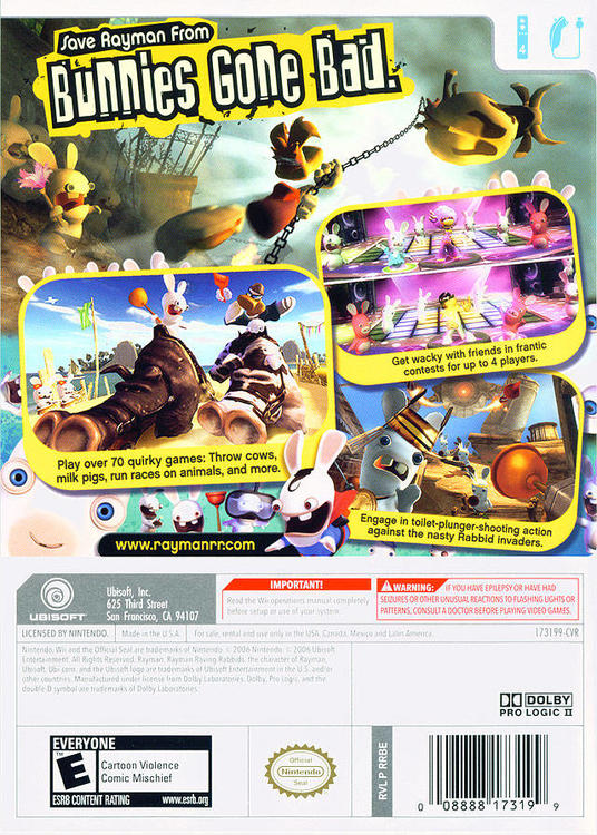 Rayman tobende Rabbids 