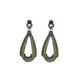 Retro Diamond Irregular Drop Silver Stud Earrings - EX-STOCK CANADA