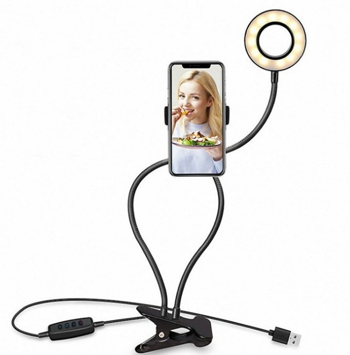 LED Selfie Ring Light for Live Adjustable Makeup Light-8cm Stand EX-STOCK