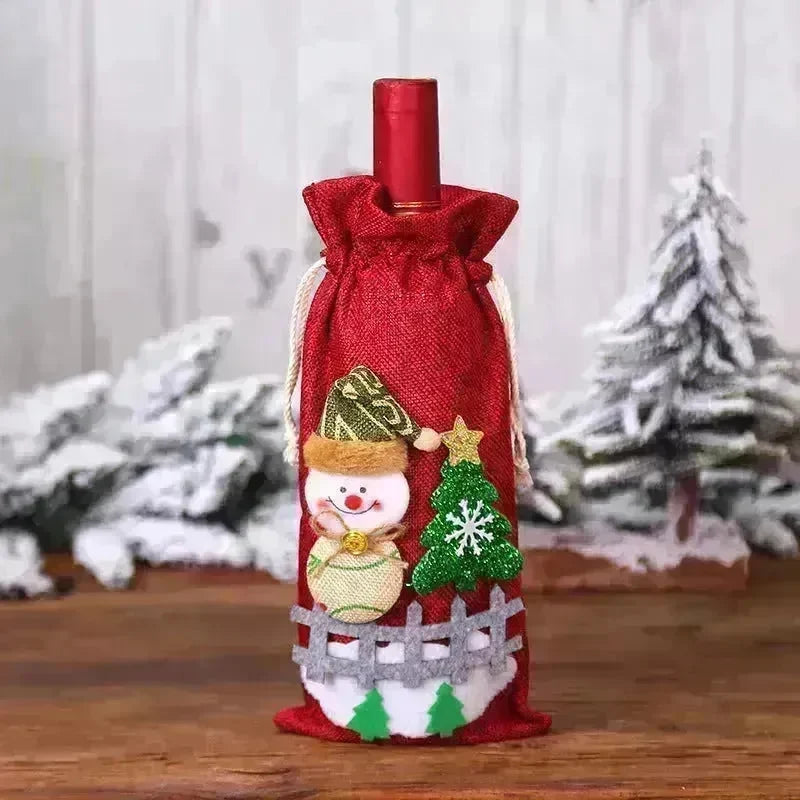 Christmas Decorations Christmas Wine Bottle Socks - EX-STOCK CANADA