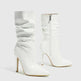 Patent Leather High Heel Pointed Stiletto Heel Pile Style Boots - EX-STOCK CANADA