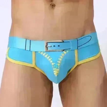 Men's Underwear Cotton Print U Convex  Antibacterial Brief Trunk Panties - EX-STOCK CANADA