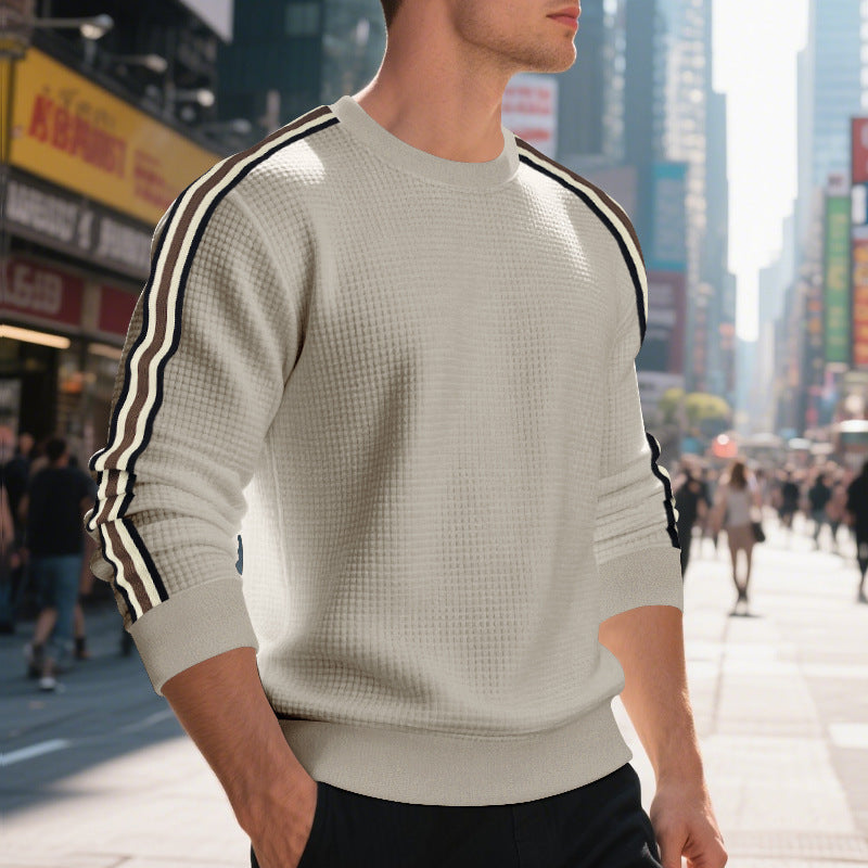 Casual Men's Loose Round Neck Sweater Thin EX-STOCK Canada 