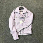 Women Fashion Leather Long sleeve Jacket