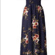 Elegant Ladies Summer Boho Vacation Resort Slit Maxi dress off shoulder Long floral Beach summer slit dress - EX-STOCK CANADA