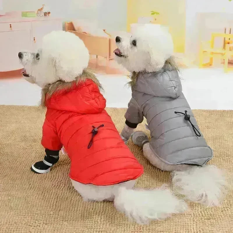 Pet Winter Jacket dog cat autumn warm coat pet hoodies faux fur jacket for pet - EX-STOCK CANADA