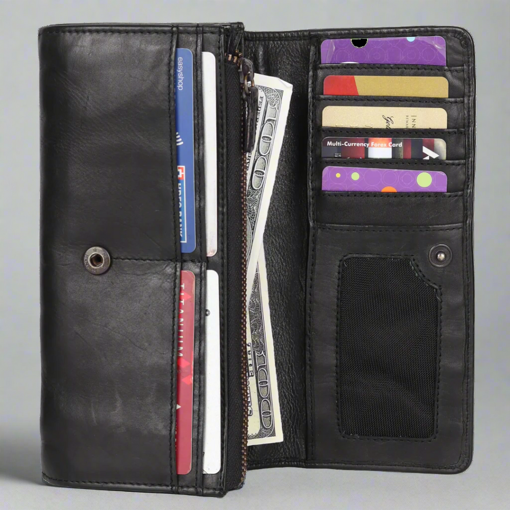 MET Women's Leather Clutch Wallet EX-STOCK Canada 