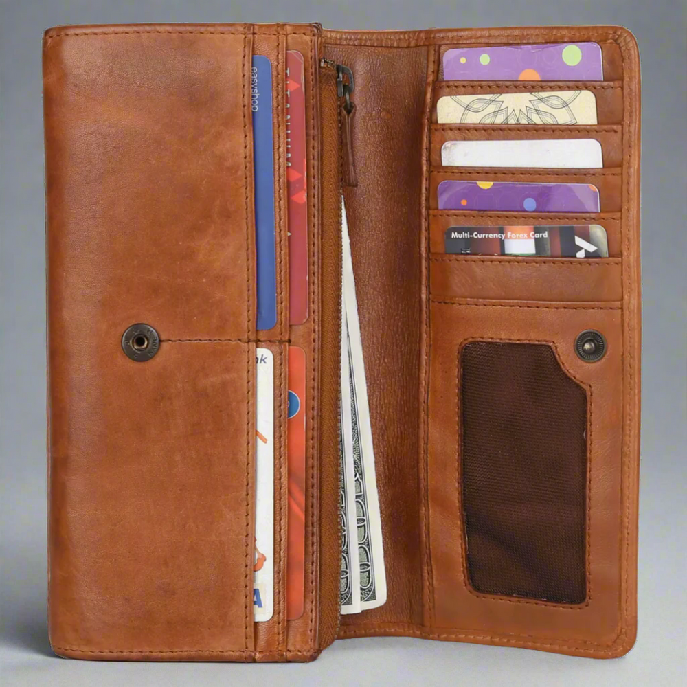 MET Women's Leather Clutch Wallet EX-STOCK Canada 