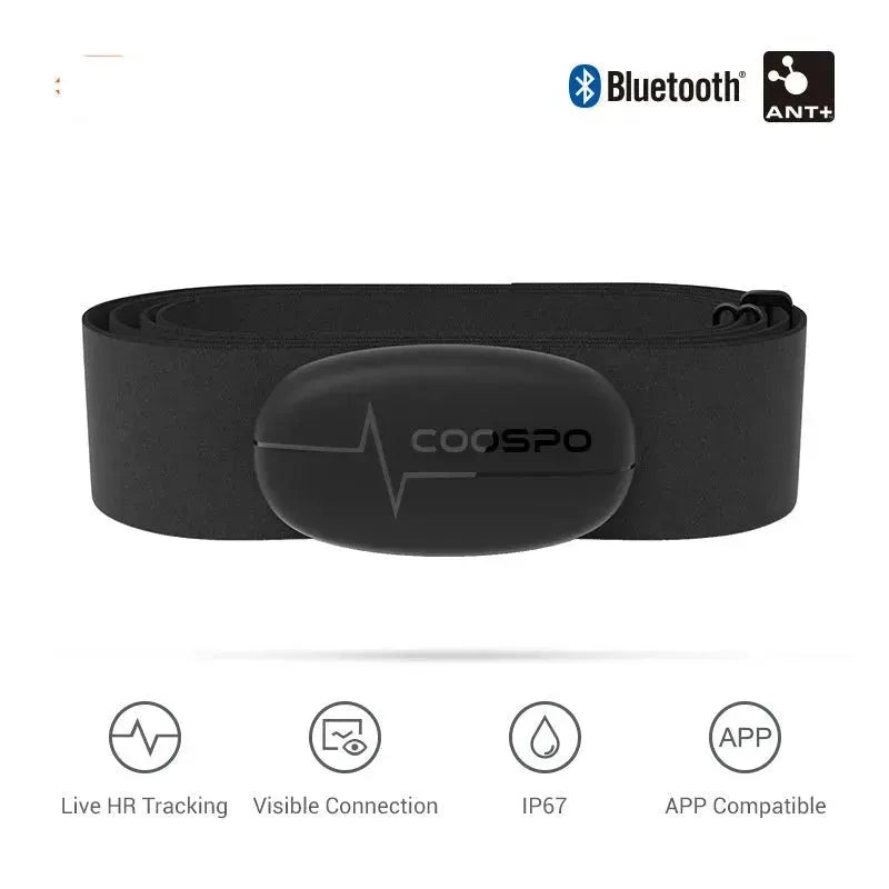Coospo Sports Fitness Workout H9Z Real-time Heart Rate Monitor chest strap Advanced Dual Sensor Hybrid Algorithm - EX-STOCK CANADA