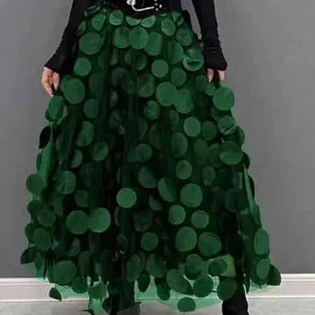 Women's Retro fashion Line  Midi Maxi Prairie Skirt - EX-STOCK CANADA