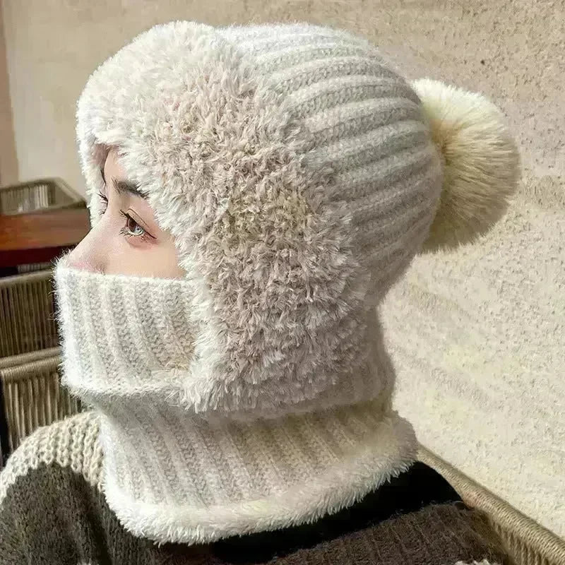 Multifunctional One-piece Hat Neck Protection Bandana Warm Fleece Winter Balaclava - EX-STOCK CANADA