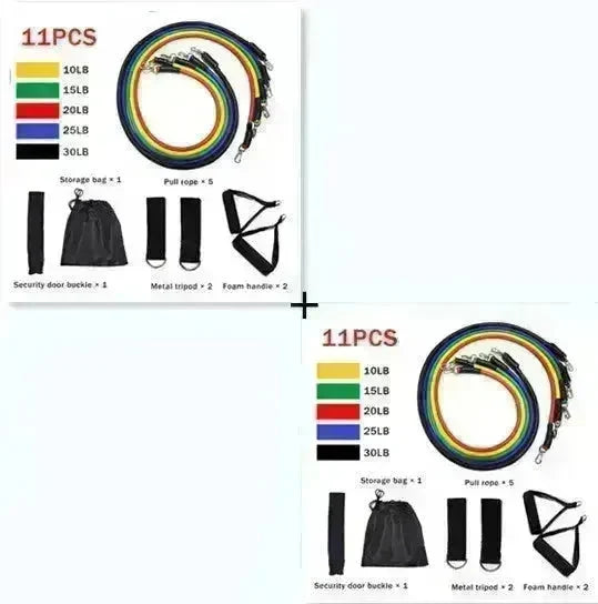 Fitness Rally Elastic Rope Resistance Band set - EX-STOCK CANADA