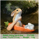 Creative Decorations Cute Bunny Resin Ornaments - EX-STOCK CANADA