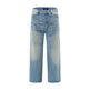 American Retro Wash Gradient Spray Painting Denim Trousers Men Jeans - EX-STOCK CANADA